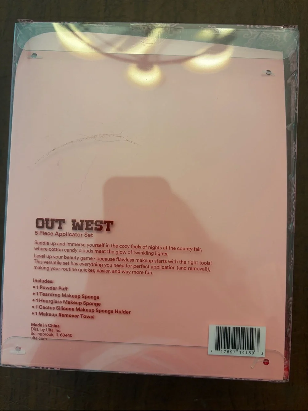 Ulta Beauty Pink and Green Makeup Sponge and Cactus Sponge Case Set